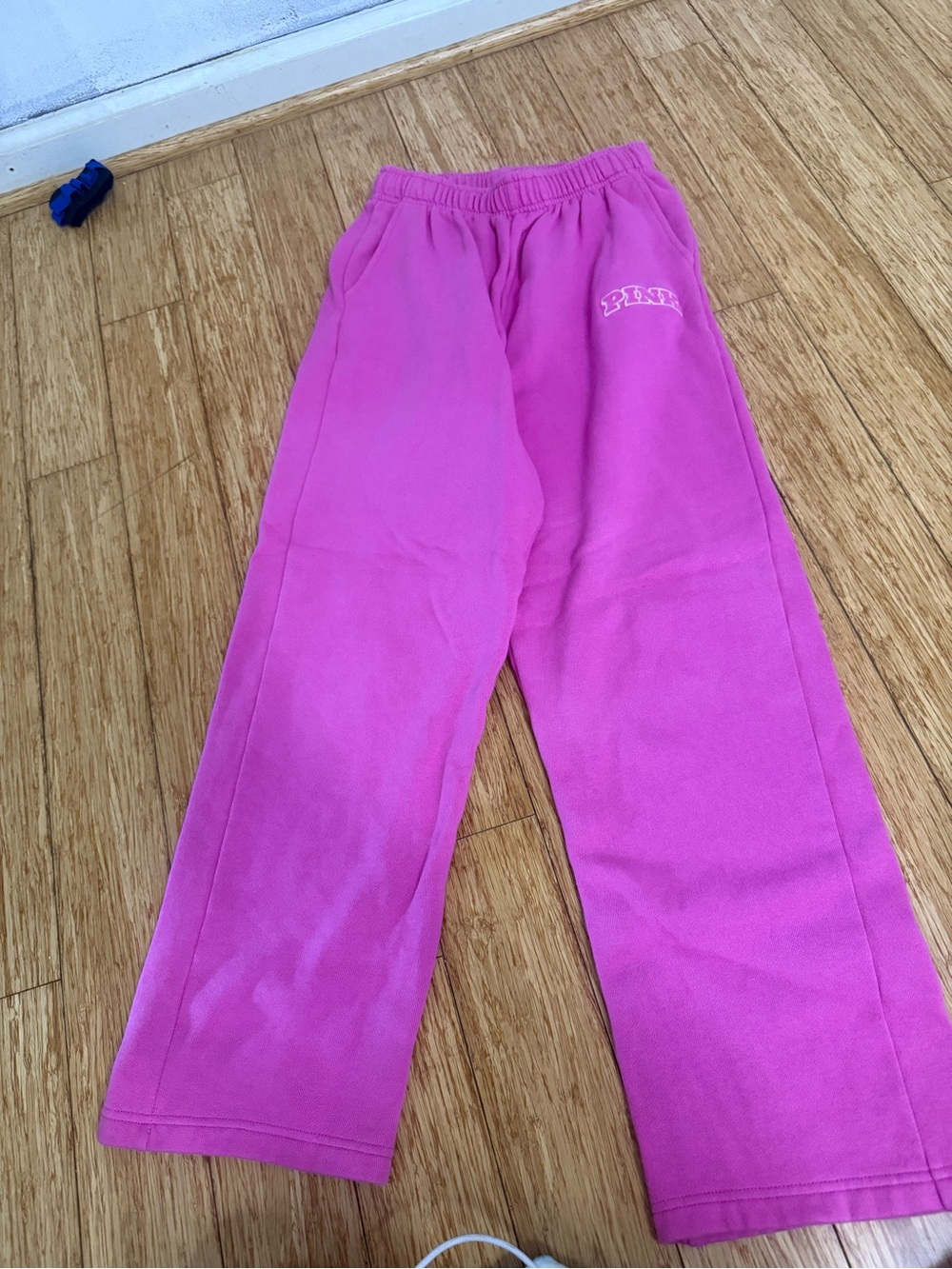 PINK Victoria's Secret Hot Pink Girls' Fleece Sweatpants